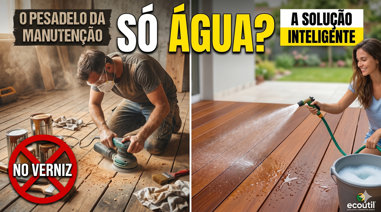 Como limpar e conservar seu deck ecológico