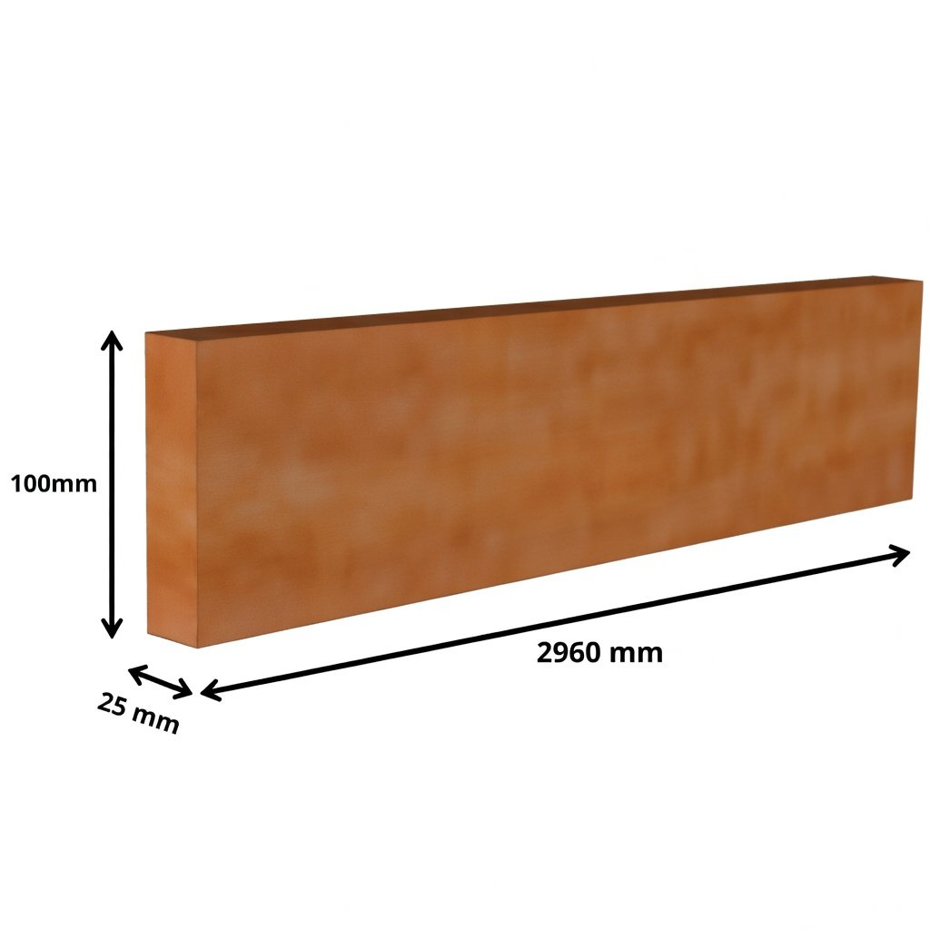 Perfil n°4 25 x 100 x 2960mm